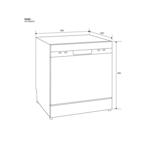 ELECTROLUX DISHWASHER EFC3862MS