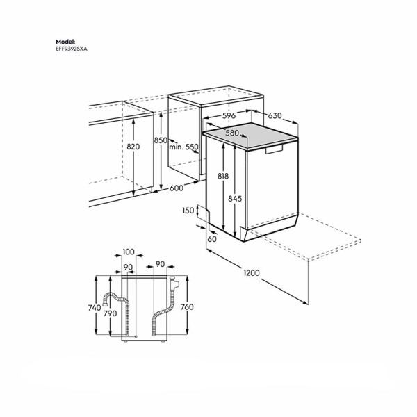 ELECTROLUX DISHWASHER EFF9392SXA