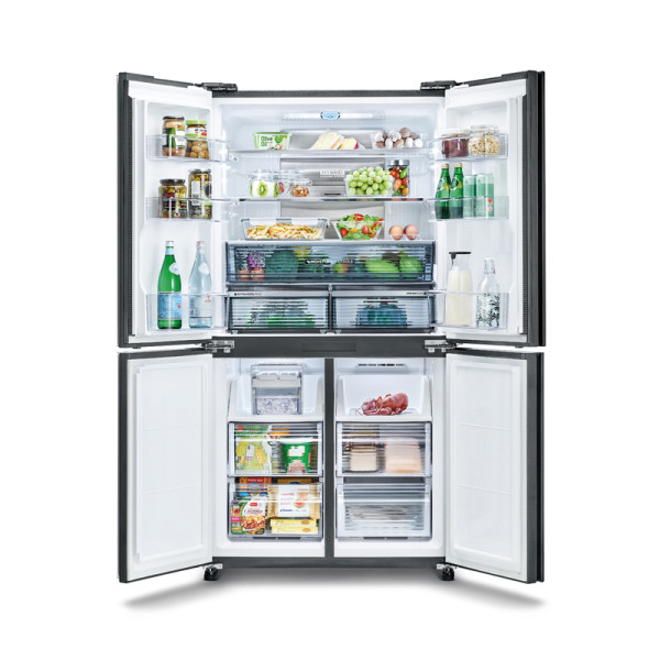 SHARP MULTI DOOR FRIDGE SJ-VX57PG-BK