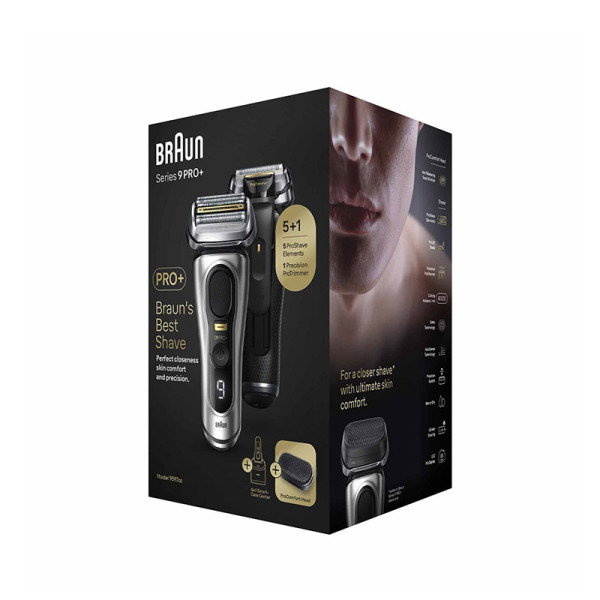 BRAUN SHAVER 9597cc SILVER