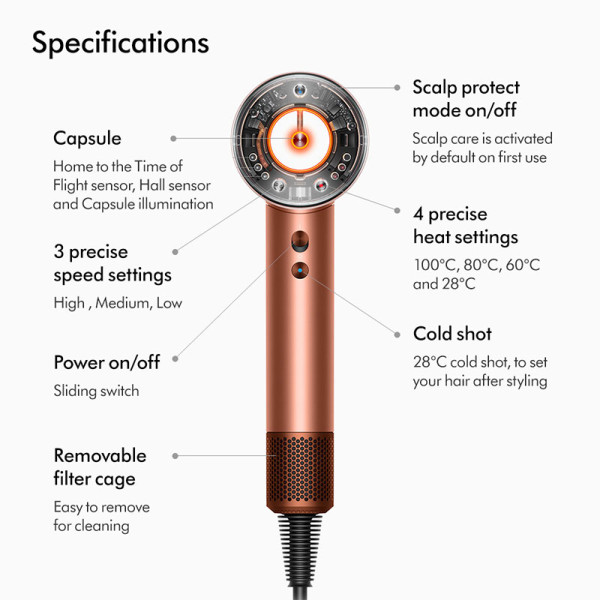 DYSON HAIR CARE HD16 Amber Silk