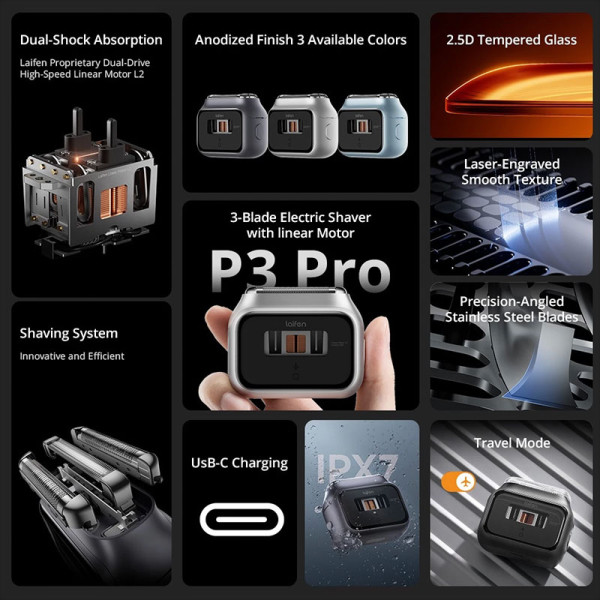 LAIFEN SHAVER P3 Pro Silver