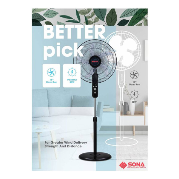 SONA STAND FAN SSO6512