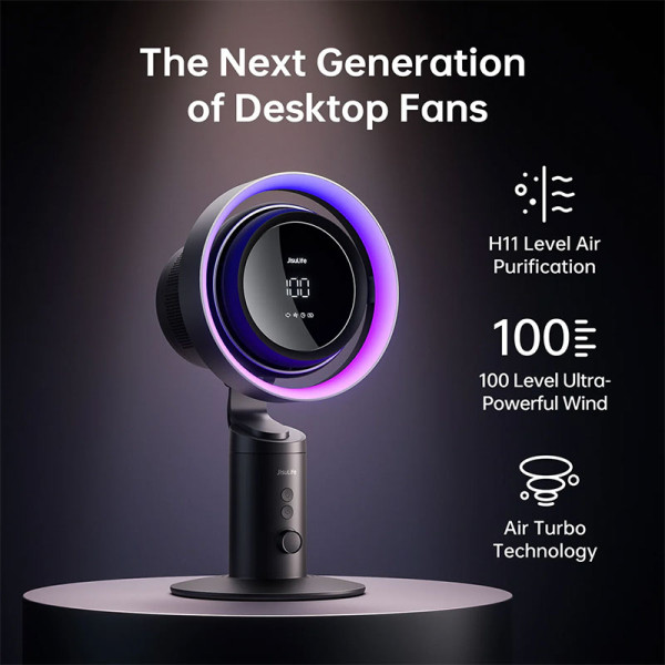 JISULIFE USB TABLE FAN PRO3 -DARK GREY