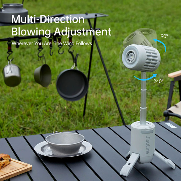 JISULIFE USB FAN -OUTDOOR ULTRA 1-LIGHT GREY (OUTDOOR)