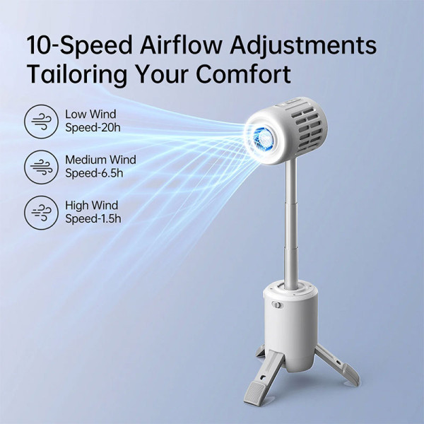 JISULIFE USB FAN -OUTDOOR ULTRA 1-LIGHT GREY (OUTDOOR)