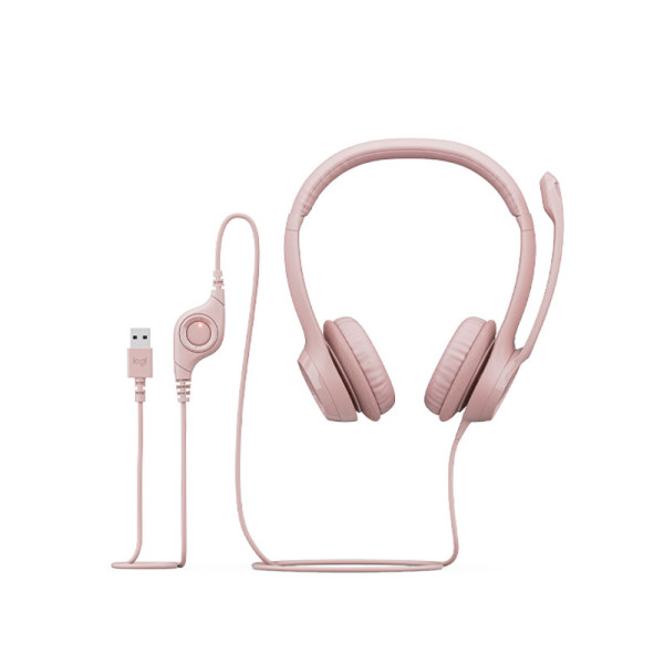 LOGITECH AUDIO PERIPHERALS 981-001282 (H390 ROSE) 