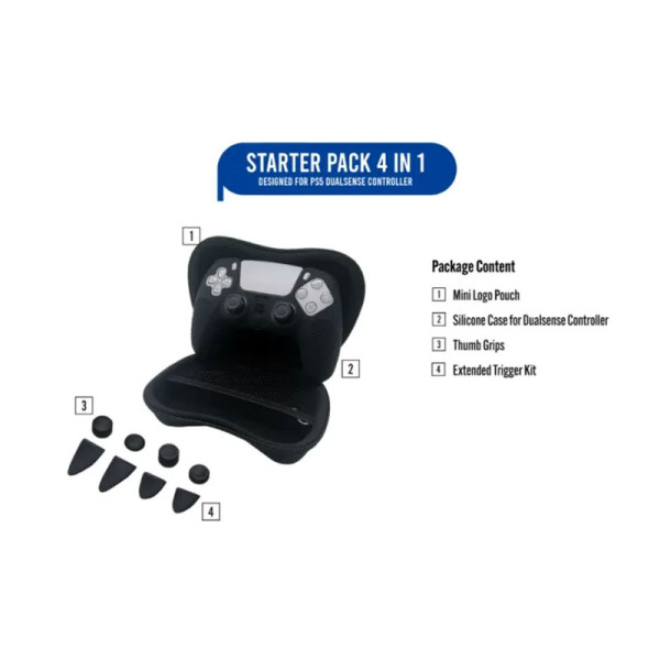 PXEL GAMING PS5 DUALSENSE STARTER PCK 4IN1