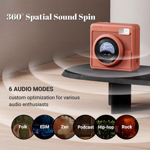 RUBYOUNG PORTABLE SPEAKER  RY.SPIN ORANGE