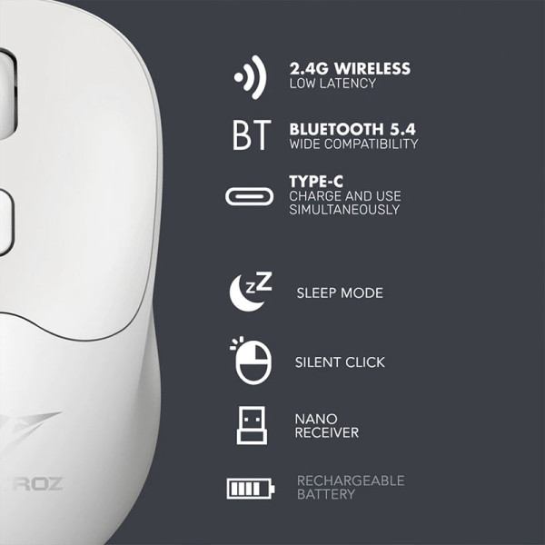 ALCATROZ MOUSE AIRMOUSE DUO 6R SILENT INDIGO