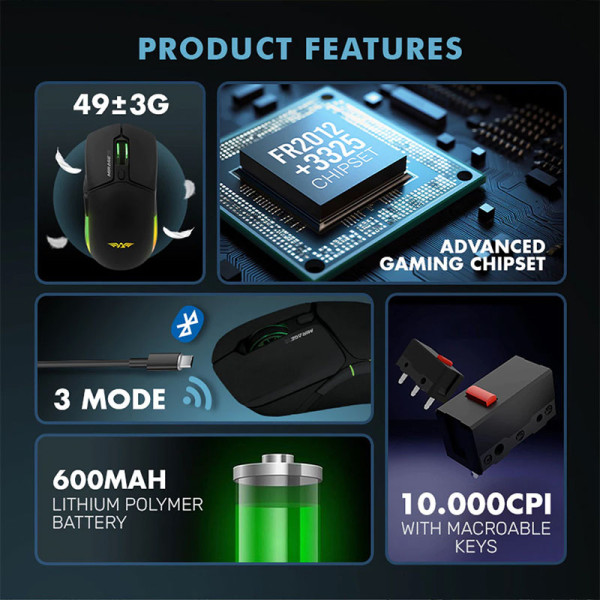 ARMAGGEDDON MOUSE MIRAGE-VI WHITE