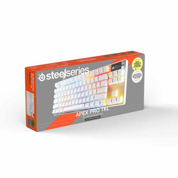 STEELSERIES KEYBOARD APEX PRO TKL OMN KB+WRI RE WHT