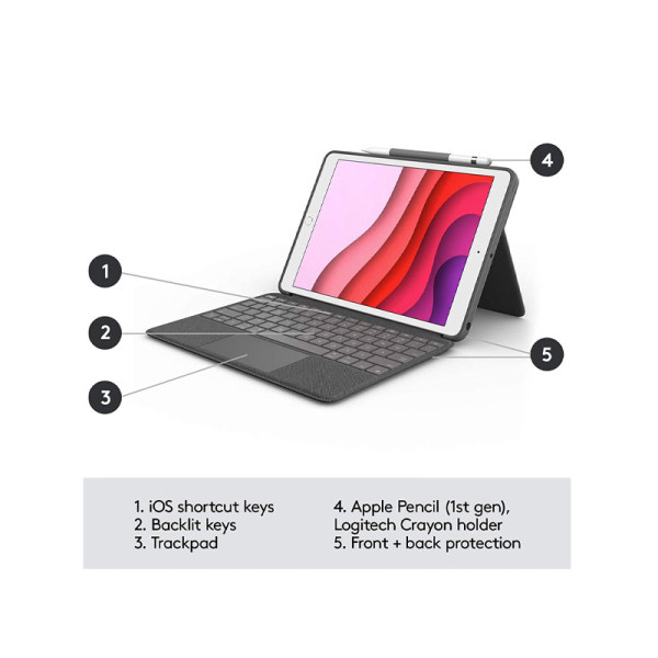 LOGITECH PHONE ACCESSORIES  920-009726 COMBOTOUCH IP GRA_