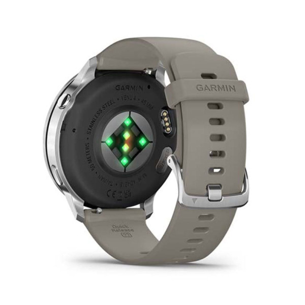 GARMIN SMART WATCH VENU 4 SILVER SIL BAND 45MM