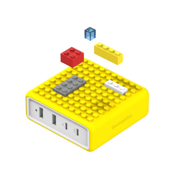 COOPIDEA Apple 3PP Products BUILDER BLOCK CHRG STATION YLW