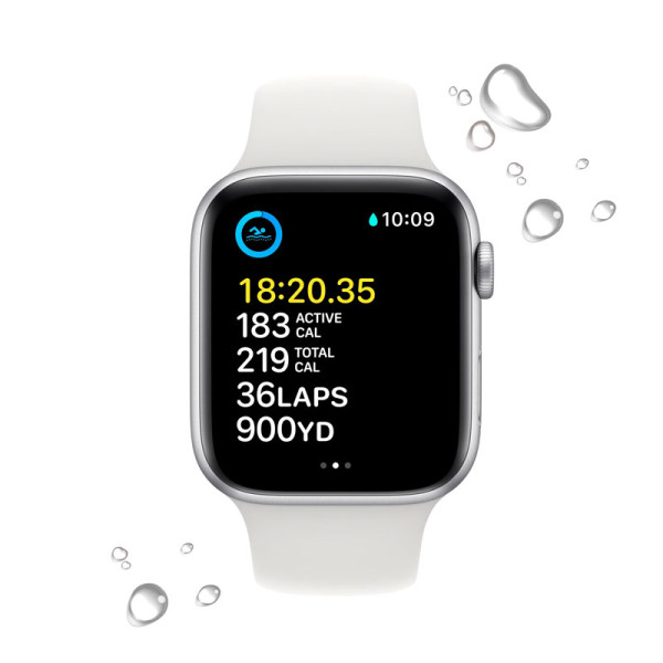 APPLE ~WATCH SE2 44 CEL SILVER ALU S.BAND WHITE REGULAR MNQ23ZP/A