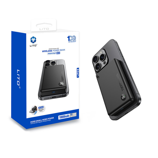 LITO LITO LP08 PB 10,000MAH MAGSAFE BLACK LP08-10K