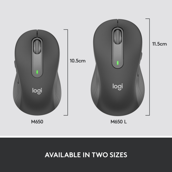 LOGITECH MOUSE 910-006247 (M650- L GRAPHITE)