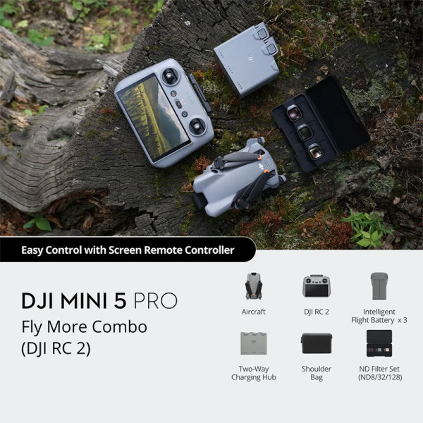DJI DRONES MINI 5 PRO FLY MORE CMB (RC2)