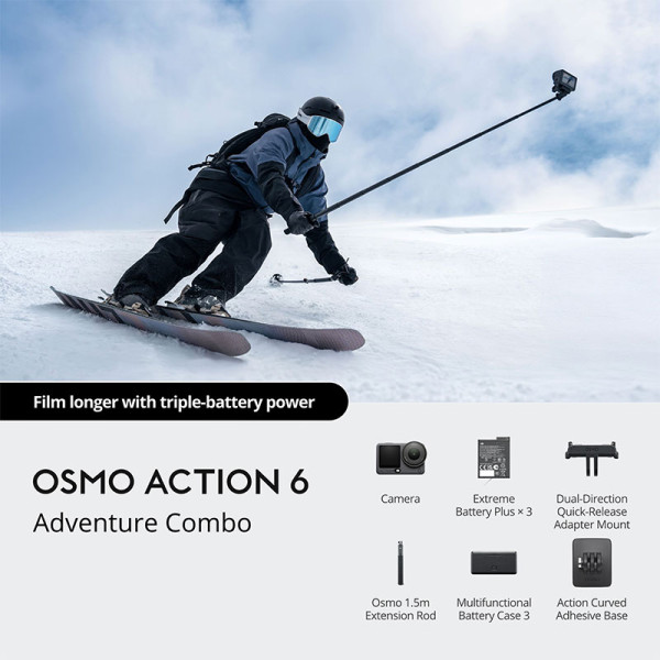DJI DIGITAL VIDEO CAMERA OSMO ACTION 6 ADVENTURE COMBO