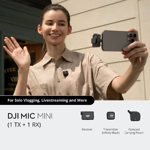 DJI DSC/DVC/CAM ACCESSORIES MIC MINI (1TX + 1RX)