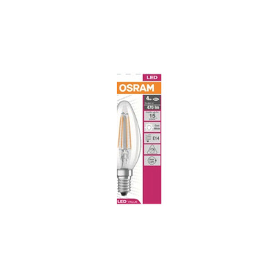 OSRAM BULBS LED 4W CANDLE CLEAR