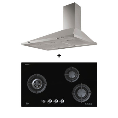 TURBO GAS RANGE PACKAGE T883GV-BK+TAC2-90SS