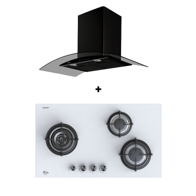 TURBO GAS RANGE PACKAGE T883GV-OW+TAE96-BK