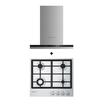 FISHER & PAYKEL GAS RANGE PACKAGE CG604DTGX1+HC60DCXB3