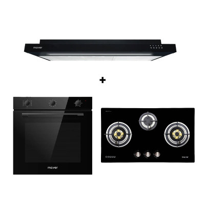 MAYER GAS RANGE PACKAGE MMGH773HI+MMSI900LEDHS+MMD08R