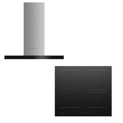 FISHER & PAYKEL GAS RANGE PACKAGE CI604ZCTPB2+HC90DCXB4