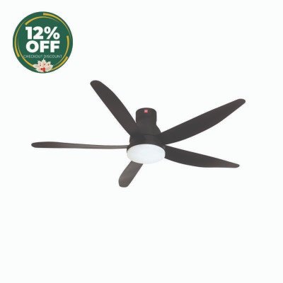 KDK CEILING FAN U60FWS SHORT ROD-BLACK