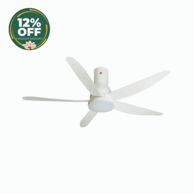 KDK CEILING FAN U60FWL LONG ROD-WHITE