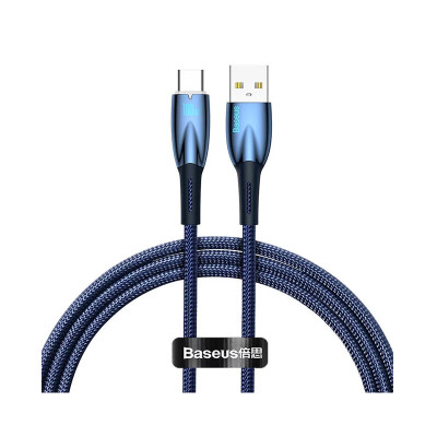 BASEUS CABLES GLIMMER SERIES 1M CABLE BLUE