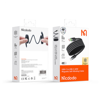 MCDODO MCDODO CA-200 USB-C TO USB-C 60W SELF-WIND CABLE CA-200
