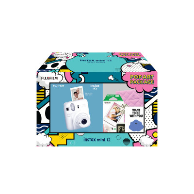 FUJIFILM INSTANT CAMERA MINI 12 BLUE POP ART KIT