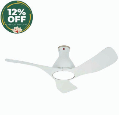 KDK 48" CEILING FAN W/ LED E48GP-WH
