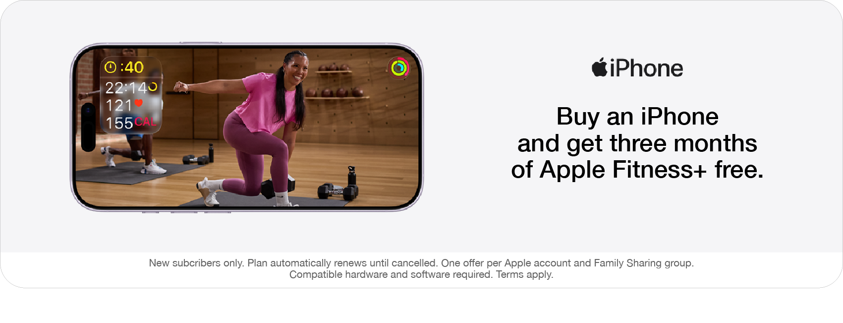 Apple Fitness + iPhone