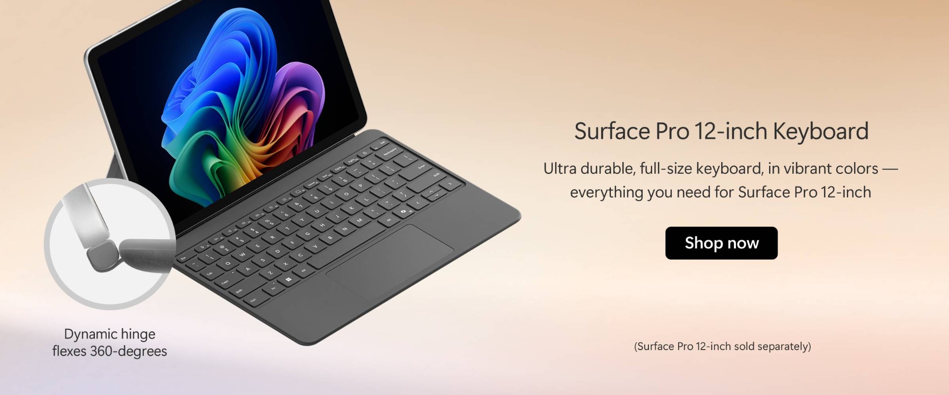 Surface Pro 12-inch Keyboard. Shop now.