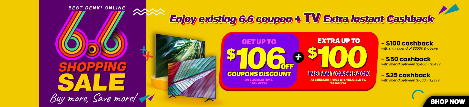 6.6 TV Sale