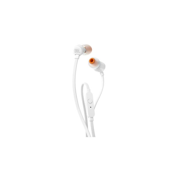 JBL EARPHONES/HEADPHONES/EARBUDS T110-WHITE