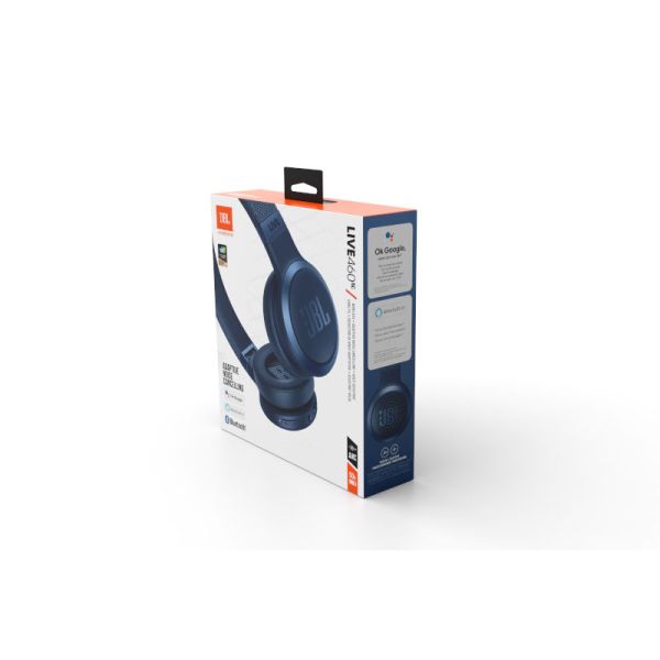 JBL WIRELESS ON-EAR HEADPHONE LIVE 460NC BT HEADPHONE BLUE