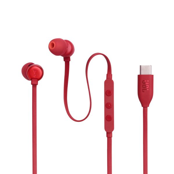 JBL EARPHONES/HEADPHONES/EARBUDS TUNE 310C RED