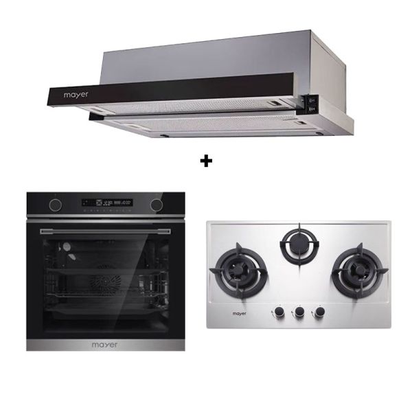 MAYER GAS RANGE PACKAGE MMSS773+MMTH90+MMDO13C