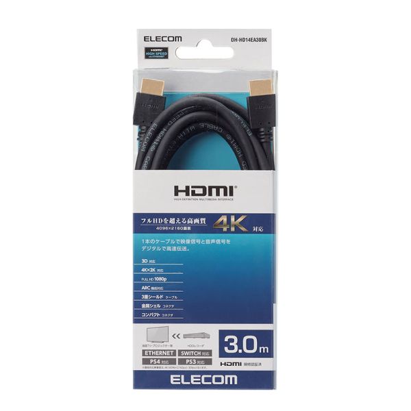 ELECOM CABLES DH-HD14EA30BK