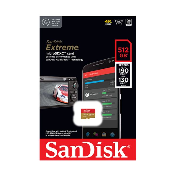 SANDISK MEMORY SD CARD SDSQXAV-512G-GN6MN