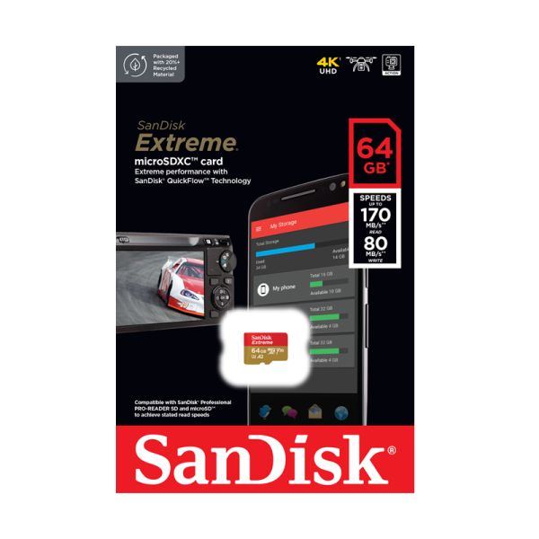 SANDISK MEMORY SD CARD SDSQXAH-064G-GN6MN