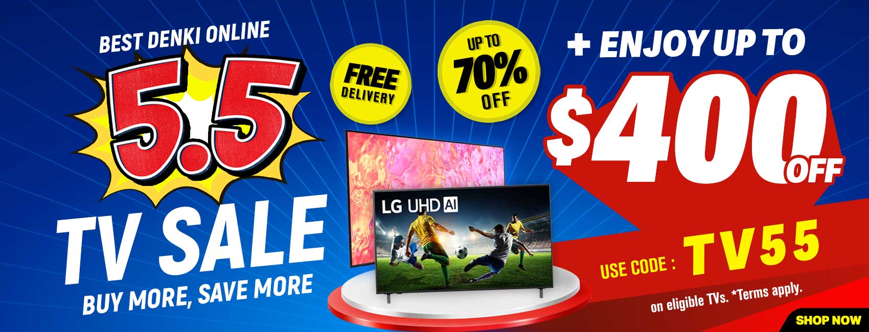 5.5 TV Sale