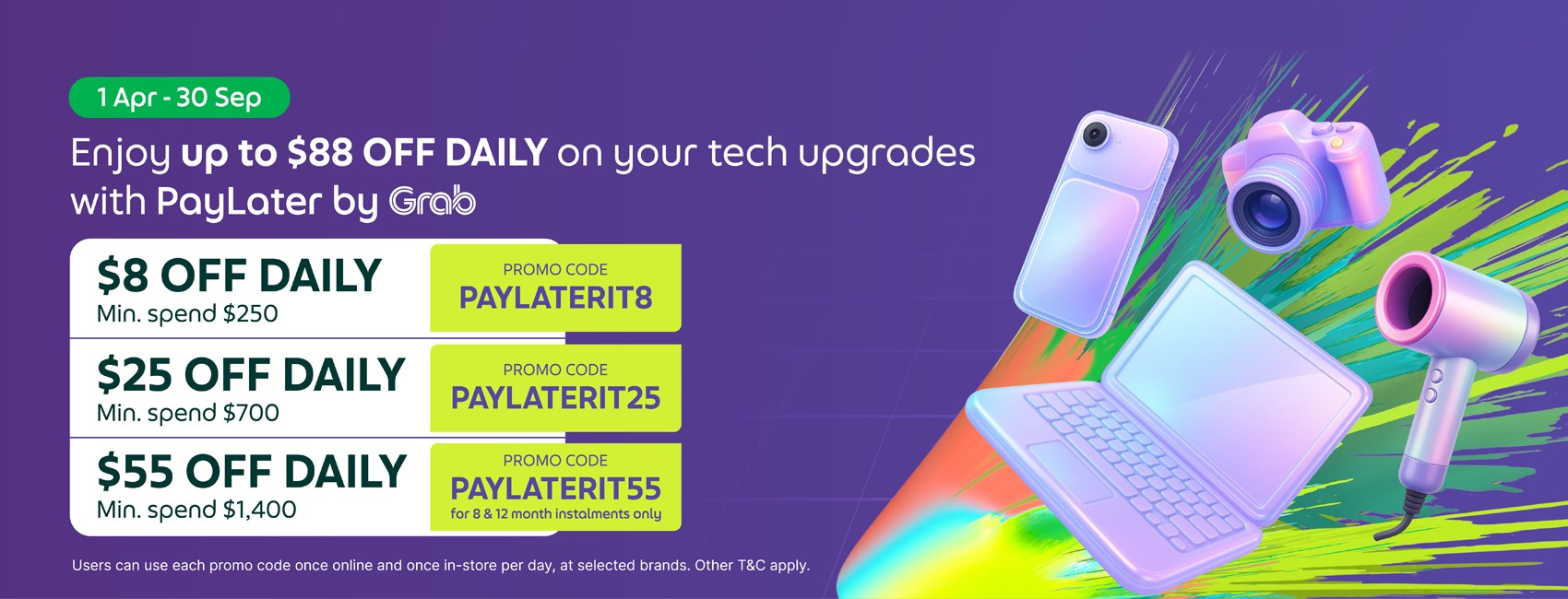 Grab Tech Upgrade Sale