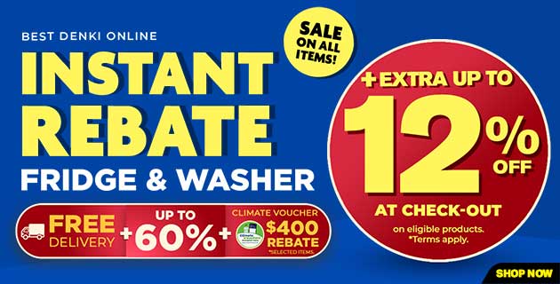 Instant Rebate Fridge & Washer